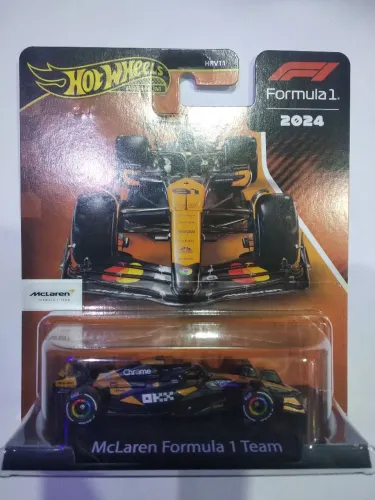 Carrinho miniatura Hot Wheels Premium Formula 1 Maclaren Formula 1 team