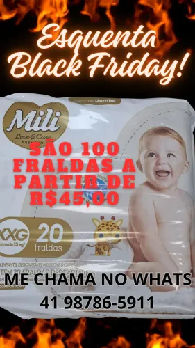 TORRA ESTOQUE DE FRALDAS MILI DIRETO DA FÁBRICA