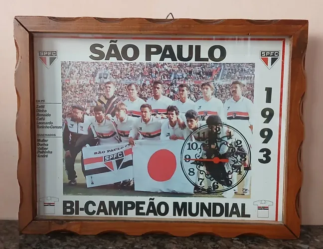 Relógio de Parede São Paulo Bi-Campeão Mundial 1993