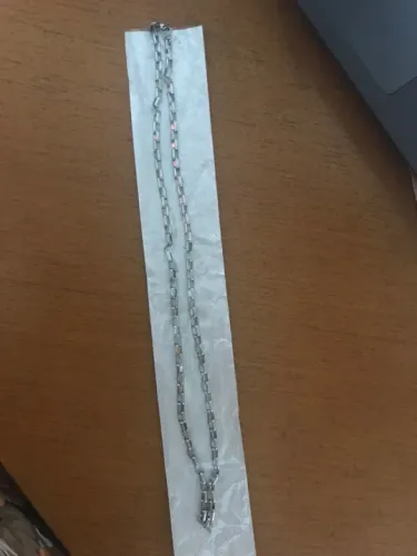 Cordão de aço inoxidável Fino - Novo