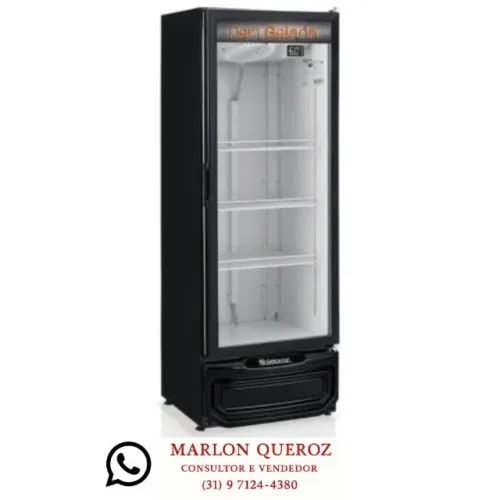 Cervejeira Gelopar 410 Litros Porta De Vidro GRBA-400PV-PR-220v