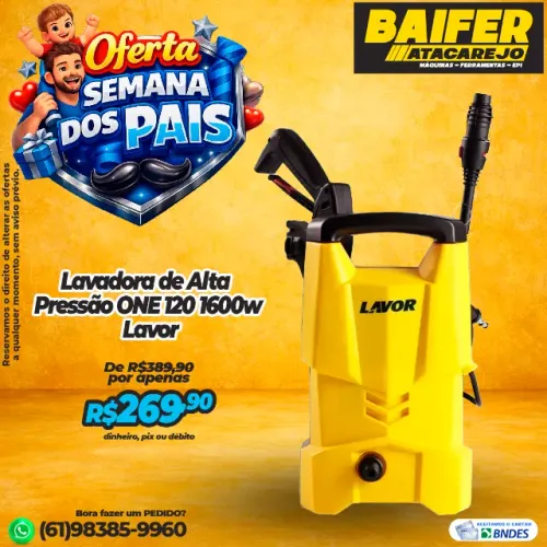 Lavadora de Alta Pressão ONE 120 1600w Lavor