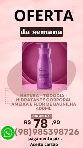 Hidratante 400 ml Ameixa e Flor de Baunilha