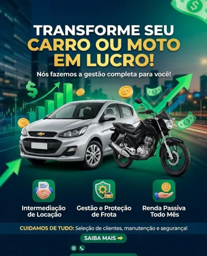 TRANSFORME O SEU CARRO OU MOTO EM UMA MÁQUINA DE GERAR LUCRO!