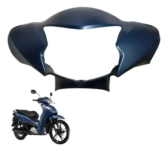 Carenagem Farol Biz 125 Ex 2025 Azul Noturno Metalico