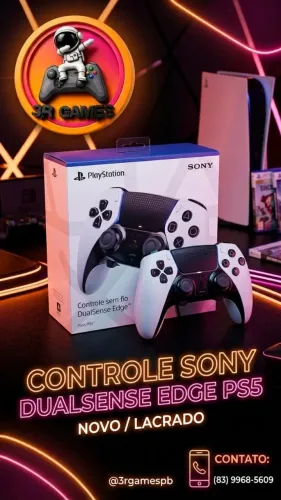 Controle Sony Dualsense Edge Ps5 cor branco novo Lacrado