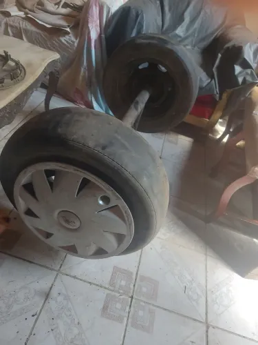 Eixo completo para carro de mão 