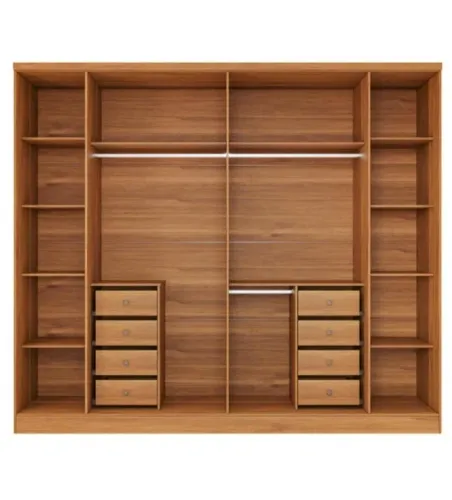 Roupeiro casal 2,70x2,34 profundidade 55cm 6Portas Cabideiros, gavetas e pralateleiras