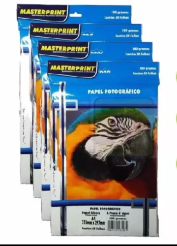 Papel fotográfico brilho 180g para jato de tinta