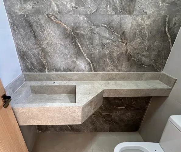 Lavatório em porcelanato 