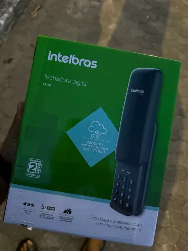 Fechadura Digital Para Uso Interno e Externo FR 10 Preto Intelbras