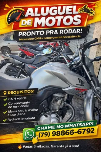 Aluguel e locação de motos,