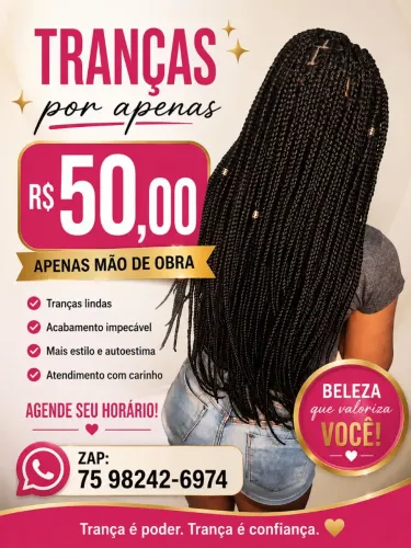 Tranças 50 Reais