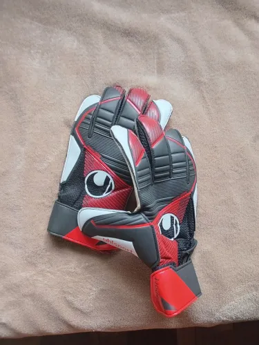 KIT GOLEIRO : luva de campo "uhlsport", cotoveleira "Mania de Futsal" e joelheira
