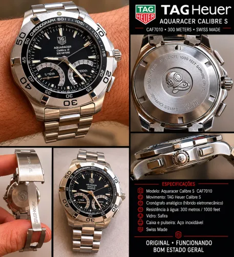 TAG HEUER AQUARACER CALIBRE S CAF7010 ORIGINAL 300M