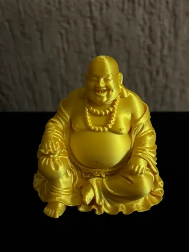 Mini Estátua Buda em Plástico Buddha Sidarta Gáutama Índia Budismo Decorativo