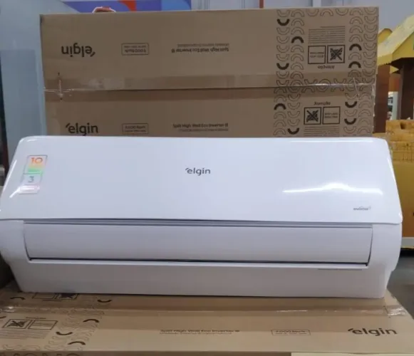 Vendo Ar condicionado elgin inverter 9 mil btus novo lacrado com a nota fiscal.