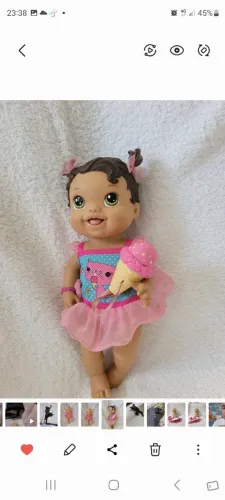Boneca baby sorvete