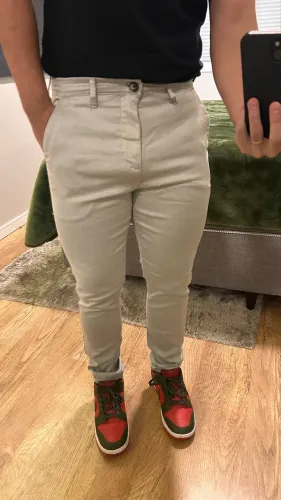 Calça C&A Chinó Slim Fit Cinza 42