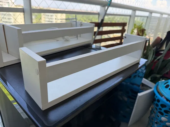 Prateleira / Nicho de Parede em MDF Branco - 50 x 10 x 12 cm