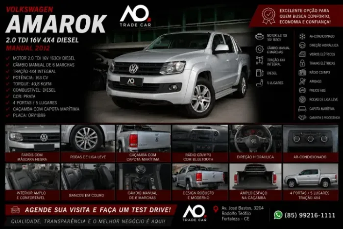 Volkswagen Amarok SE CD 2.0 16V TDI 4X4 Diesel 2012
