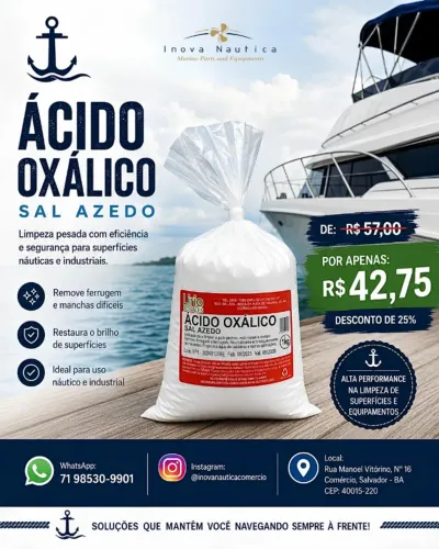 Ácido Oxálico Sal Azedo 1kg