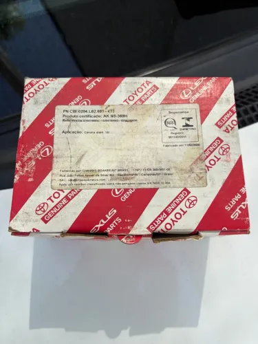 Pastilhas freio Corola Originais Toyota