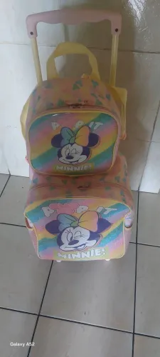 Bolsa escolar infantil de carrinho 