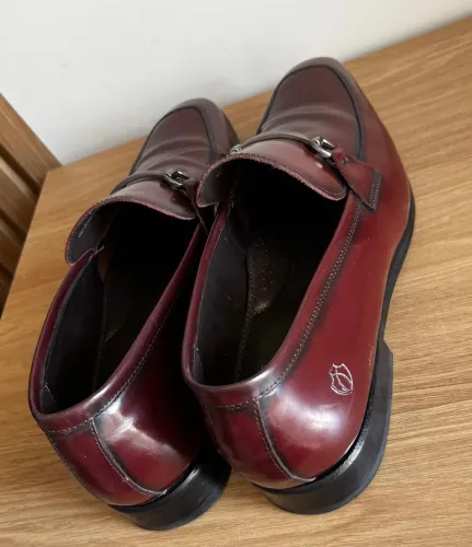Sapato Masculino Mocassim La Beca Couro Vinho / Bordo / impecável