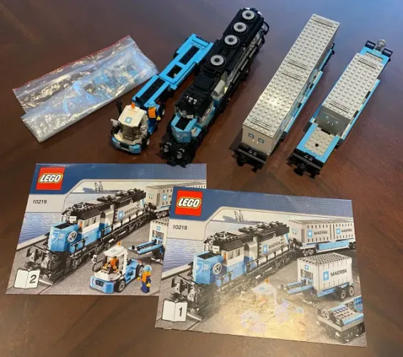 Lego Creator Expert 10219 - Maersk Train Completo S/ Caixa (Usado)