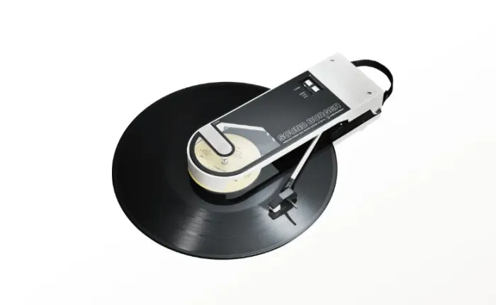 Toca discos portátil Audio Technica, bluetootu, preamplificado