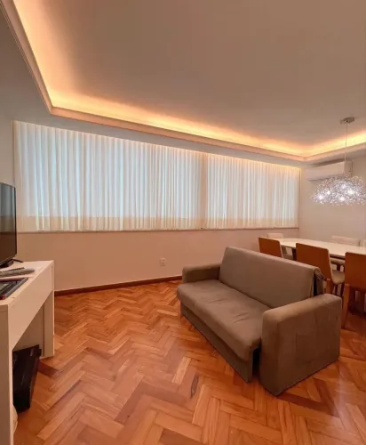 Cortina no Voil Flamê Off-White + Forro Marfim