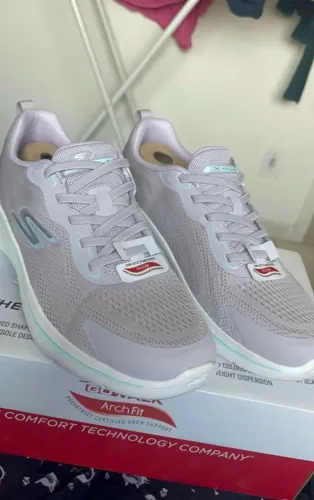 Tênis Esportivo Skechers Go Walk Arch Fit 2.0 Feminino Lilás - Nº 39  