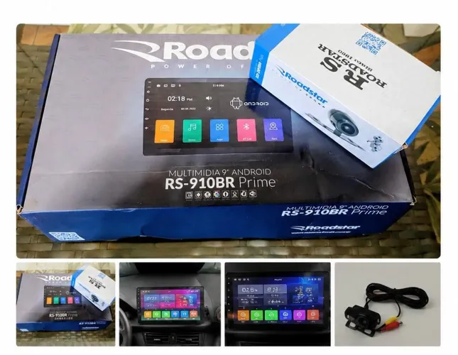 Multimídia Roadstar 9 + câmara de ré 