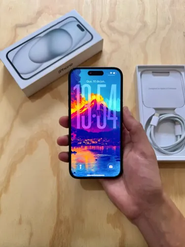 iPhone 15 - 5 Meses de Uso, Garantia Apple até 11/2026 e Nf (Aceito Cartão)