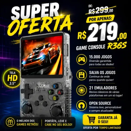 SUPER OFERTA GAME CONSOLE R36S! (NOVO)