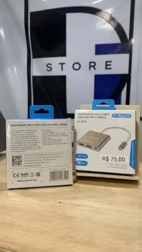 Adaptador Tipo C (HUB TIPO C) para HDMI, USB 3.0 Conecte Celular/Notebook na TV