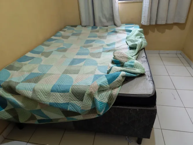 Cama box casal + colchão