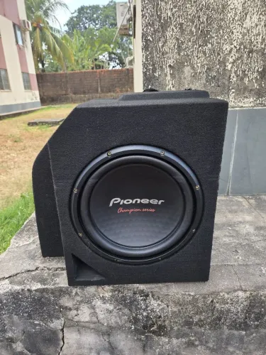 Caixa de Subwoofer Pioneer Champion Series + Módulo Taramps TS 1200X4 - Completo R$ 1.400