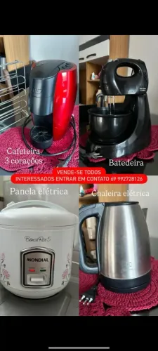 VENDE-SE CAFETEIRA, BATEDEIRA, PANELA DE ARROZ, GRILL