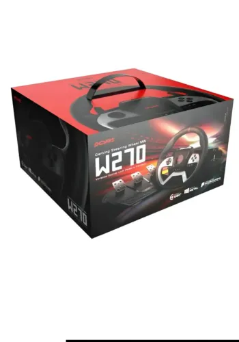 Volante gamer mais pedal e marcha w270 pcyes