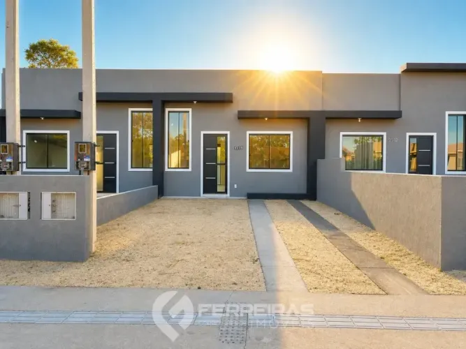 Locação Anual de Casa 2 Dormitórios Nova: Nunca Habitada com Posição Solar Leste