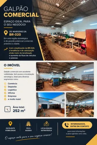 Galpão disponível pra aluguel