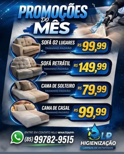 Higienização de estofados