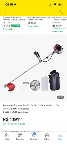 Roçadeira toyama