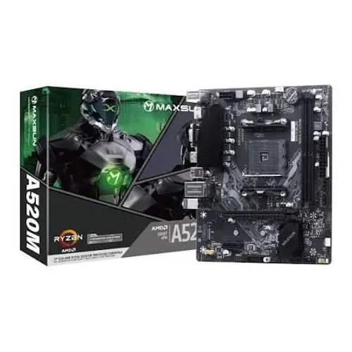 Placa Mãe | AMD | AM4 | A520M | Maxsun | Nova