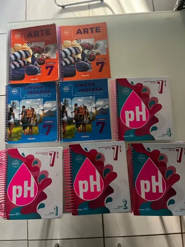 Livros Coleção Completa Sistema de Ensino pH ? 7º Ano? Praticamente Novo!