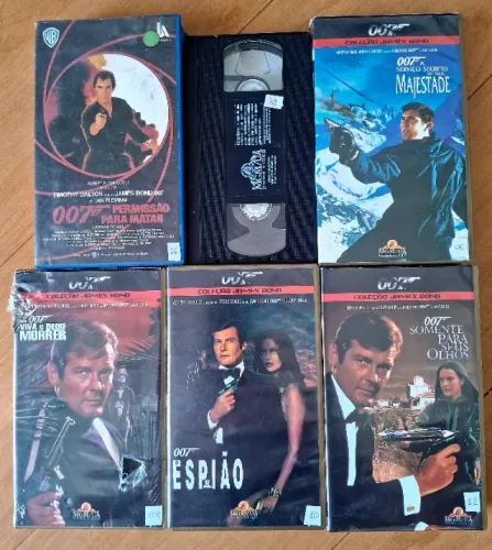 6 VHS James Bond