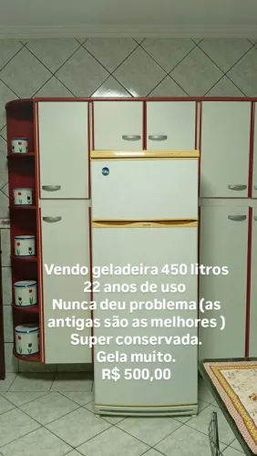 Vendo geladeira 450 litros
