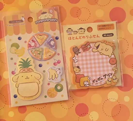 Coleção papelaria Pompompurin Sanrio